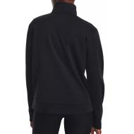 Sweat 1/4 de Zip Noir Femme Under Armour Fleece vue 2