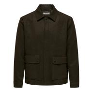 Veste Marron Homme Only & Sons Ponnor pas cher