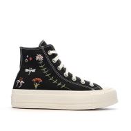 Baskets Noires Femme Converse Chuck Taylor All Star Lift A07110C vue 2