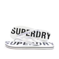 Tongs Blanc/Noir Homme Superdry Code Essential