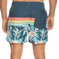 Maillot de bain Marine/Jaune Homme Quiksilver Floral vue 2