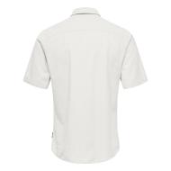 Chemisette Gris Homme Only & Sons Solid Linen vue 2