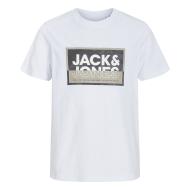 T-Shirt Blanc Garçon Jack & Jones Cologan vue 3