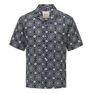 Chemise Marine/Bleu Homme Only & Sons Onscaiden Fit