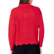 Pull Rose Femme JDY Scallop Edge vue 2