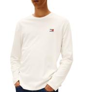 T-Shirt Ecru Homme Tommy Hilfiger Badge pas cher