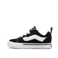 Baskets Noir/Blanc Enfant Vans Knu Skool Elastic pas cher