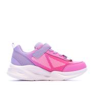 Baskets Roses/Mauves Fille Skechers Sola Glow vue 2