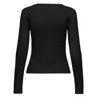 T-Shirt Manches Longues Noir Femme JDY Vaya vue 2