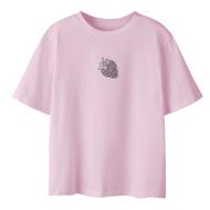 T-Shirt Rose Fille Name it Flonnis