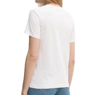 T-shirt Blanc Femme Calvin Klein Jeans Label Regular vue 2