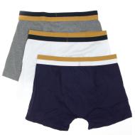 Lote de 3 calzoncillos bóxer Teddy Smith azul marino/blanco/gris para hombre 1TS/52/9 ver 2