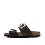 Sandales Kaki Femme Birkenstock Sydney Cushion Buckle pas cher