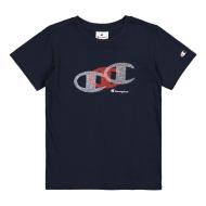 T-Shirt Marine Garçon Champion Crewneck pas cher