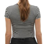 T-Shirt Noir/Blanc Femme Vero Moda Mines Fiona vue 2