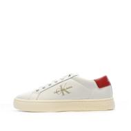 Baskets Blanc/Rouge Homme Calvin Klein Jeans YM0YM00491 pas cher