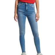 Jean Skinny Bleu Femme Superdry High Rise pas cher