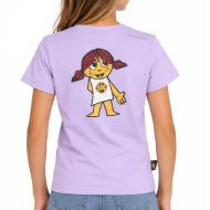 T-Shirt Mauve Fille DDP Shirt vue 2