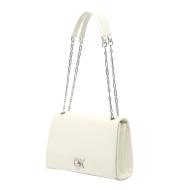 Sac à Main Ecru Femme Calvin Klein Jeans Ck Medium Conv Chain pas cher