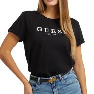 T-shirt Noir Femme Guess Rol1981