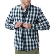 Chemise Noir/Blanc Homme Deeluxe Pieter pas cher