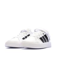 Baskets Blanc/Noir Enfant Adidas Grand Court vue 6