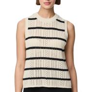 Débardeur Beige/Noir Femme Pieces Nuka pas cher
