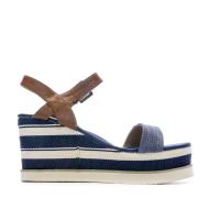 Sandales compensées Bleu Femme Beppi Wedge vue 2