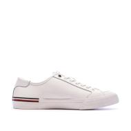 Baskets Blanches Cuir Homme Tommy Hilfiger Core Corporate Vulc vue 2