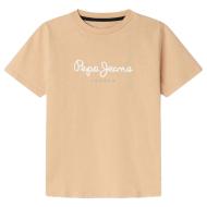T-shirt Orange Garçon Pepe Jeans New Art pas cher