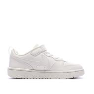 Baskets Blanches Garçon Nike Court Borough Low Recraf PS DV5457 vue 2