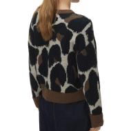 Vero Moda Leonie Women’s Black/Brown Jumper Photo of the Espace des Marques %store% store - view of %key%