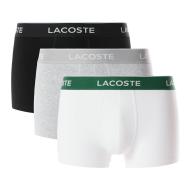 X3 Sous-vêtement Gris/Blanc/Noir Homme Lacoste Stret pas cher