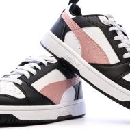 Baskets Blanc/Rose Femme Puma Rebound V6 Low vue 7