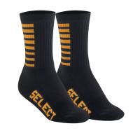 X1 Paire de Chaussettes Noir/Orange Mixte Select Sports Basic pas cher