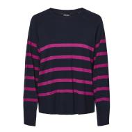 Jersey de mujer azul marino/rosa Pieces Sia barato