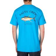 T-shirt Bleu Homme Salty Crew Mount vue 2