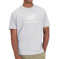 T-shirt Gris Homme New Balance Essentials Stacked