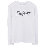 T-Shirt Manches Longues Blanc Garçon Teddy Smith Evan