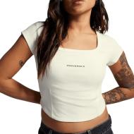 T-Shirt Blanc Femme Converse Corset
