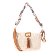 Sac à Main en paille Écru Femme Manoukian TROPIC
