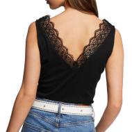 Débardeur Noir Femme Morgan Dentelle 241 DADILA vue 2