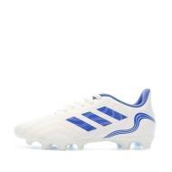 Chaussures de football Blanches/Bleu Enfant Adidas Copa Sense.4 pas cher