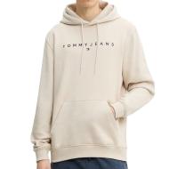 Sweat Beige Homme Tommy Hilfiger Tjm Reg Linear pas cher
