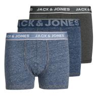 Lot X3 Boxers Marine/Gris Garçon Jack and Jones Denim pas cher