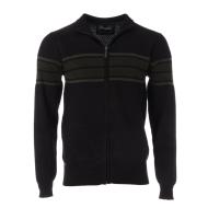 Sweat Zippé Noir/Vert Homme RMS26 8254