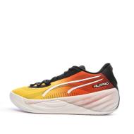 Chaussures de Baskets Noires/Blanches/Orange Homme Puma Nitro pas cher