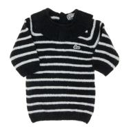 Robe Marinière Marine/Blanc Fille EOM Peti pas cher