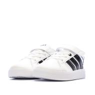 Baskets Blanche/Noir Fille Adidas Grand Court 3.0 Girls vue 6
