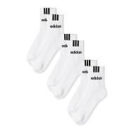 x3 Paires de Chaussettes Blanches Adidas 3s Lin pas cher
